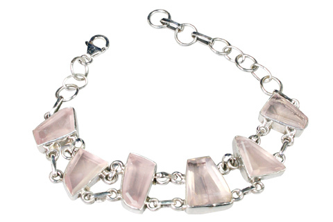 Rose Quartz Contemporary Bracelet