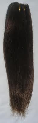 Machine Weft Straight Hair - Human Hair, 10-30 Inches, Dark Brown | Soft Texture, Natural Look, Versatile Styles, Long-Lasting