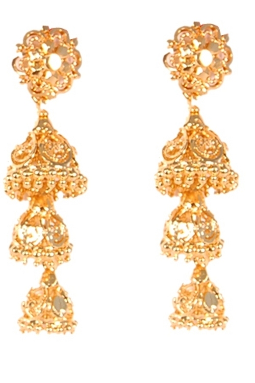 Fancy Gold Plated Earrings