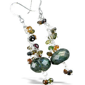 Multi-stone earrings