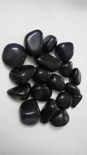 High Quality Black Polished Pebble Stone Solid Surface