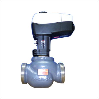 2-Way Valve Fitted with Electric Actuator - Cast Iron, 1 Inch, 10 Bar | Automated Control, Precise Flow, Durable Design
