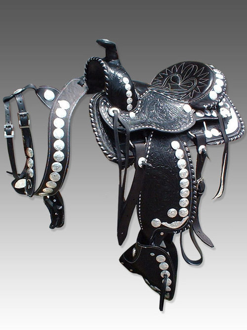 Silver fitting western sadde