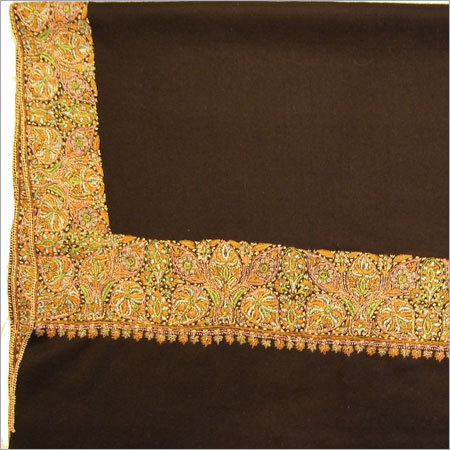 Hand Embroidered Semi Pashmina Shawls