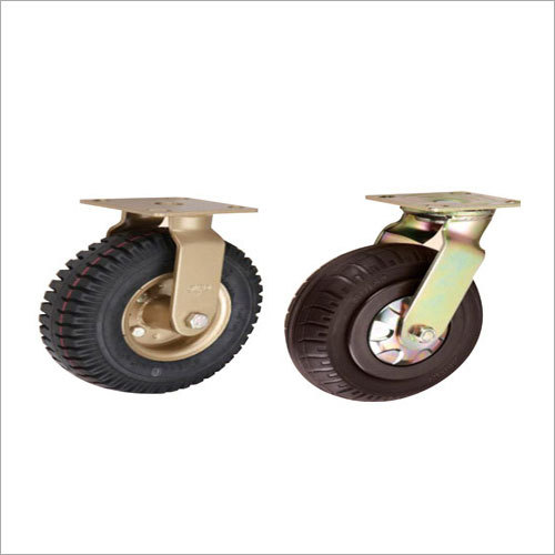 Pneumatic Rubber Castor Wheels Wheel Size: 25/38/50/75 Mm