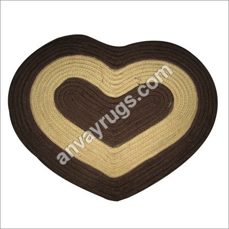 Braided Heart Rug