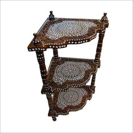 Inlaid Corner Table