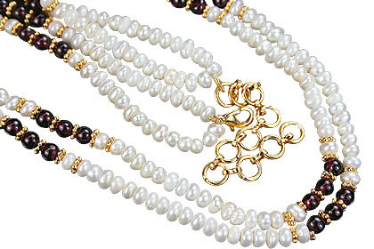 Pearl/Garnet Necklace