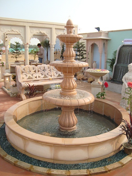 Pink Sand Stone Fountain