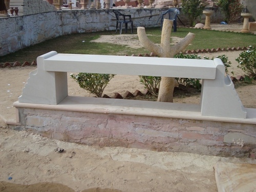 Mint Sand  Stone Bench