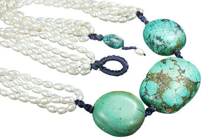 Pearl/Turquoise Necklace
