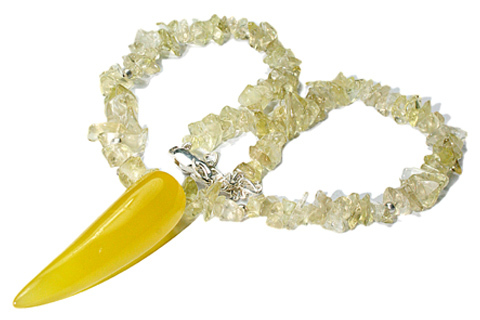 Lemon quartz Necklace