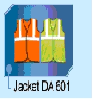 Fluorescent Safety Jacket - High Visibility Reflective Material | Ideal for Nighttime and Low Light Environments