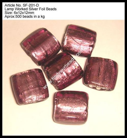 Silver Foil Beads