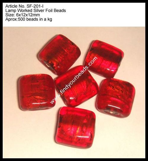 Silver Foil Beads