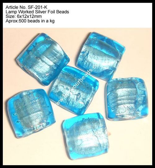 SILVER FOIL BEADS