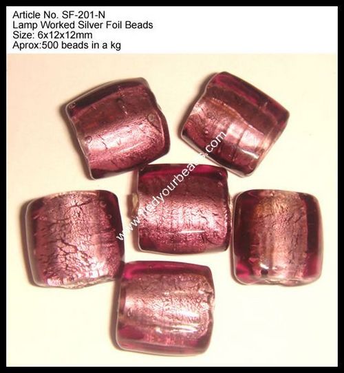 SILVER FOIL BEADS