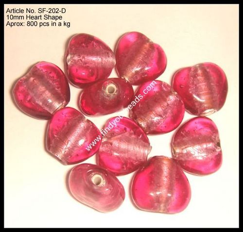 Silver Foil Beads