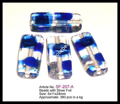 SILVER FOIL BEADS