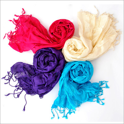 Knitted Cotton Stole