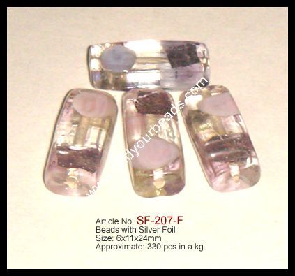 Silver Foil Beads - Silver Foil, Varied Size, Multicolor | Decorative, Versatile, Lightweight, Durable