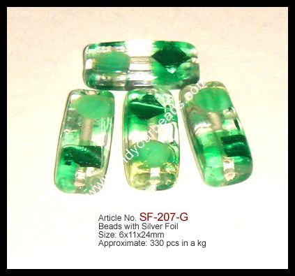 SILVER FOIL BEADS