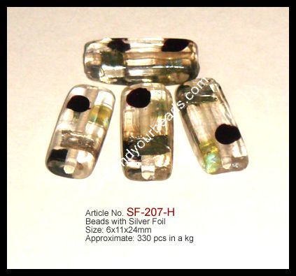 Silver Foil Beads - Silver Foil, Variable Size, Beige | Decorative, Versatile, Lightweight, Durable, Bulk Packaging