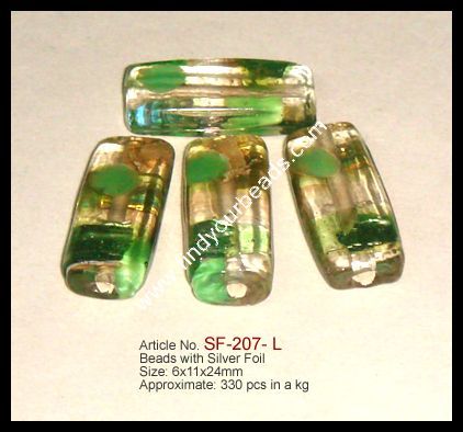 SILVER FOIL BEADS