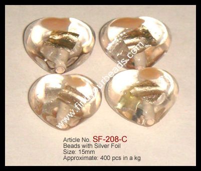 SILVER FOIL BEADS