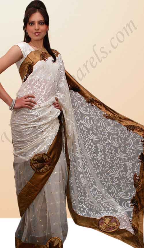 Brasso Net saree