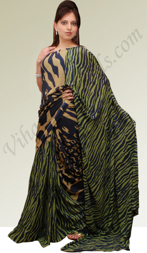 Faux Georgette saree