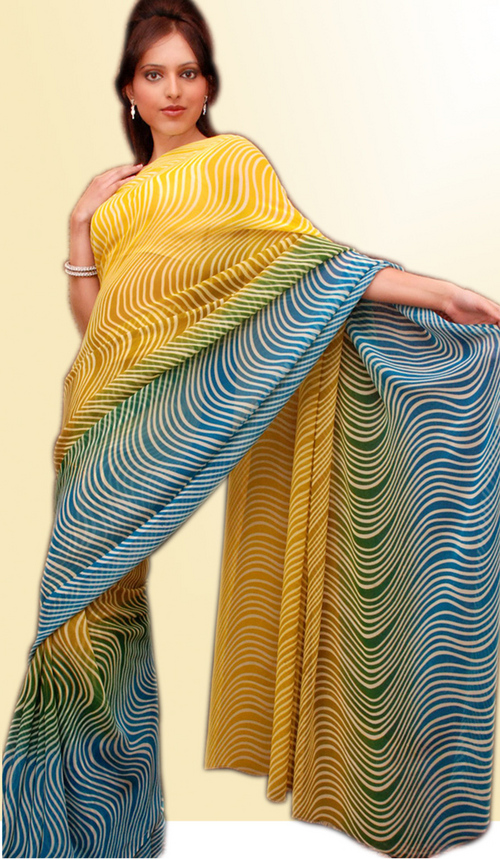 Faux Georgette saree