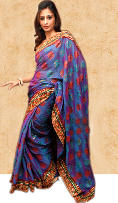 Shiffon(chiffon) saree