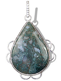 Moos agate Pendant