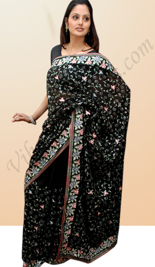 Faux Georgette saree