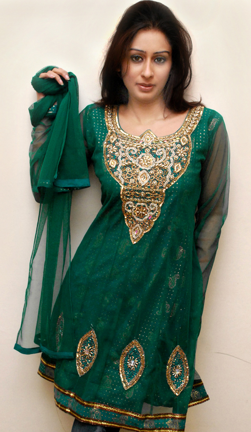Net and lining faux georgette Salwar kameez