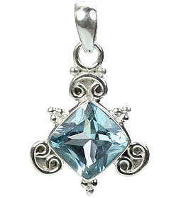 Blue topaz Pendant