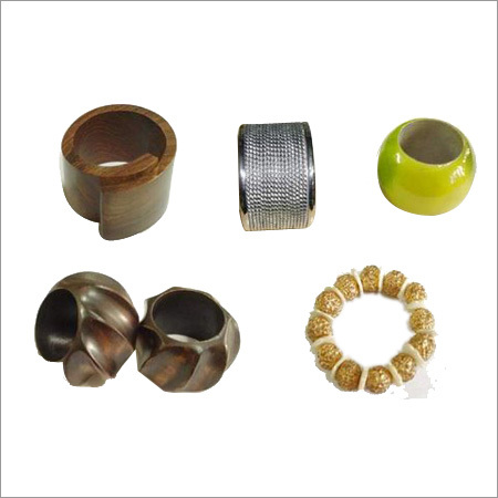 Napkin Rings - Wood, Plastic, Metal Materials, Various Patterns | Elegant Durable Table Accessories