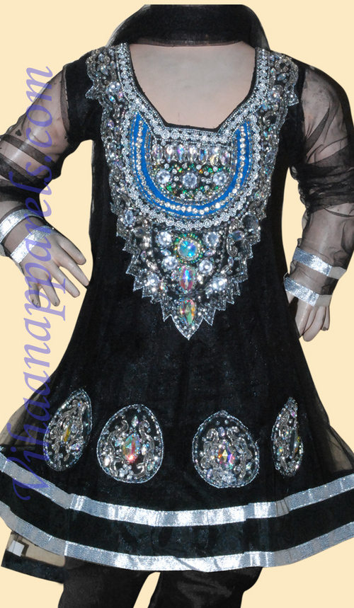 Kids Black salwar kameez