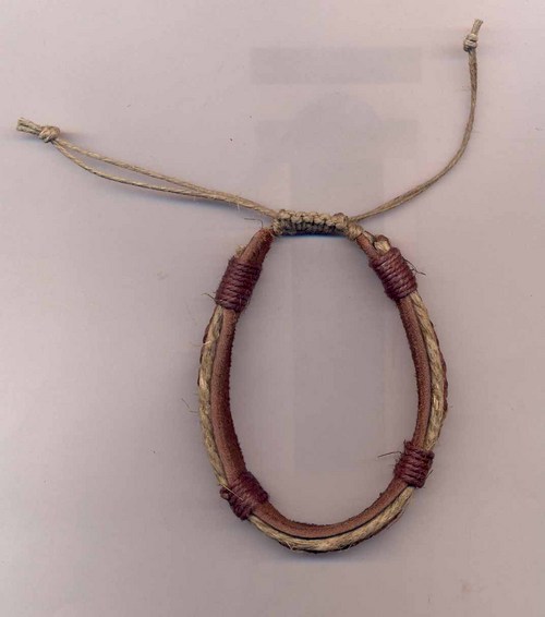 Leather Hemp Cuff