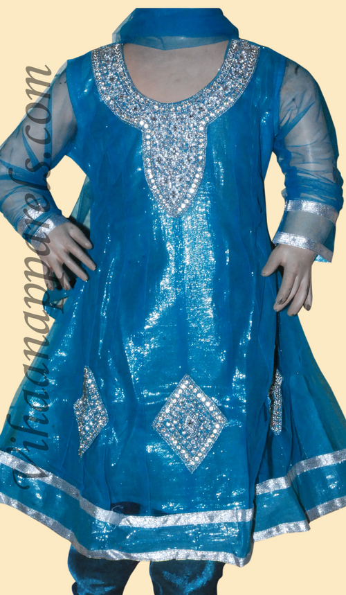Shimmer Cotton kids salwar kameez