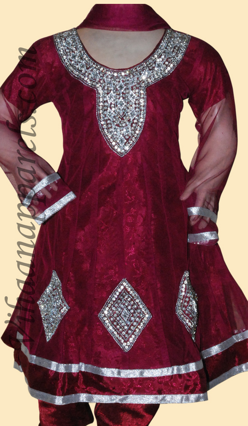 Net , Shantoon jacquard Kids salwar kameez