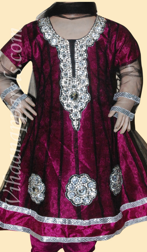 Net , Shantoon jacquard Kids salwar kameez