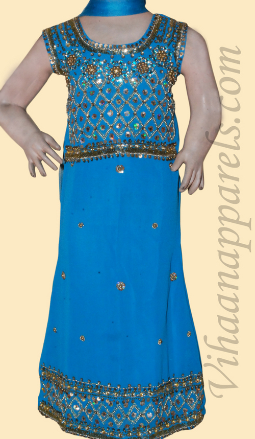 Georgette Kids lehenga