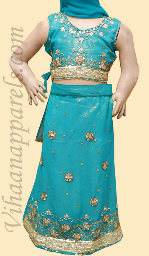 Georgette Kids lehenga