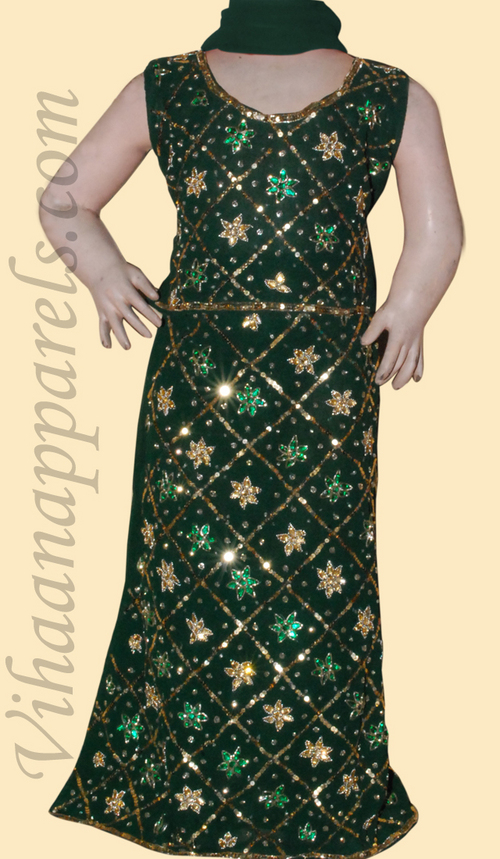 Georgette Kids lehenga 