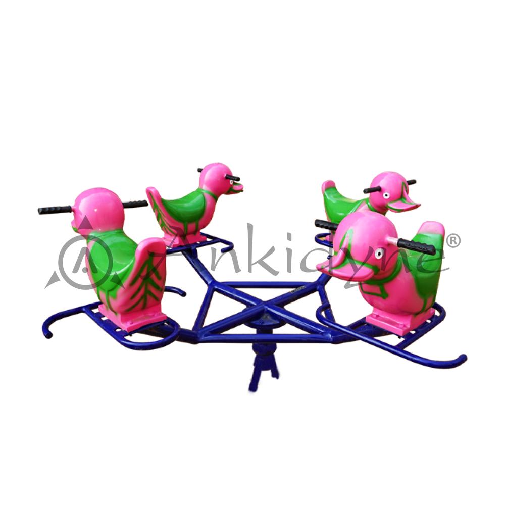 Duck Merry Go Round - Customized Size | Durable Outdoor Playground Equipment for Children's Recreation 