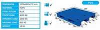 Rackable Plastic Pallets With 4 Way Entry - Hdpe 1200x800x170 Mm Blue, 4000 Kg Static Load, Lightweight, Sanitizable, Durable