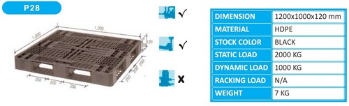 Light Duty Stackable Plastic Pallet