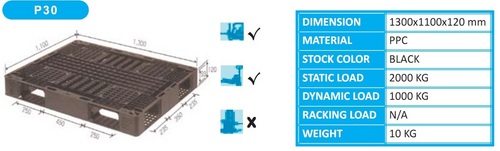 Light Duty Stackable Plastic Pallets